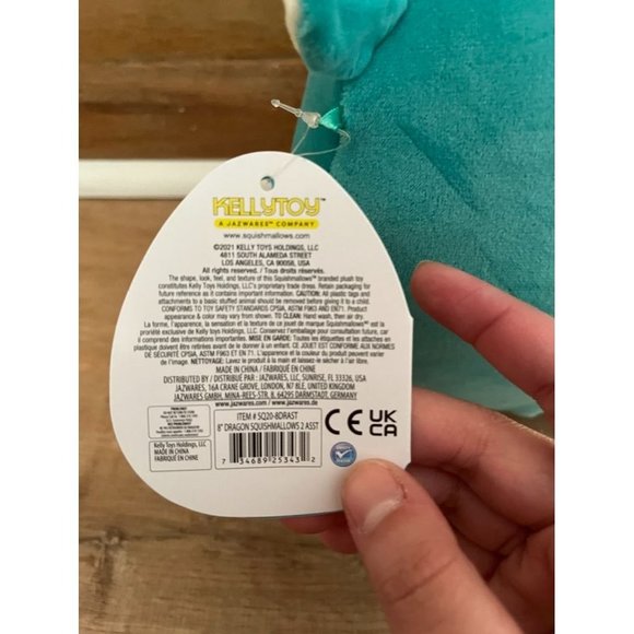 NWT Tatiana the Teal Dragon Squishmallows 8" - Picture 5 of 6